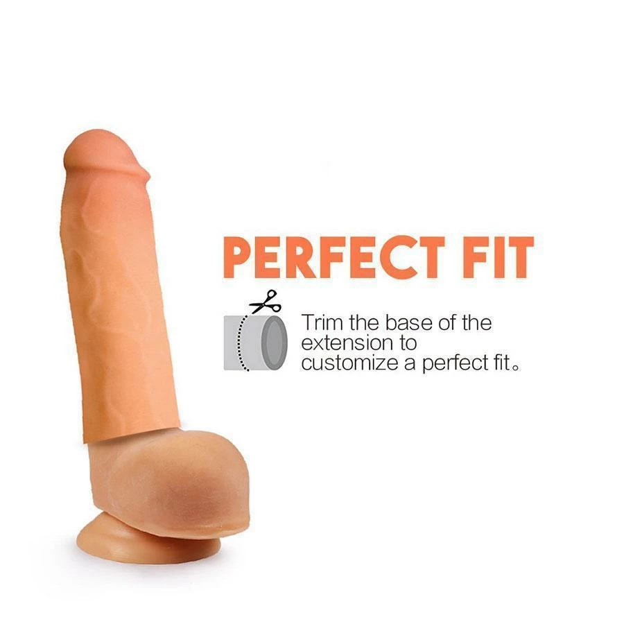 Topco Tommy Gunn Penis Extension Sleeve Tan CyberSkin Cock Sheath 8.5 Inch 7 Topco Tommy Gunn Penis Extension Sleeve Tan CyberSkin Cock Sheath 8.5 Inch