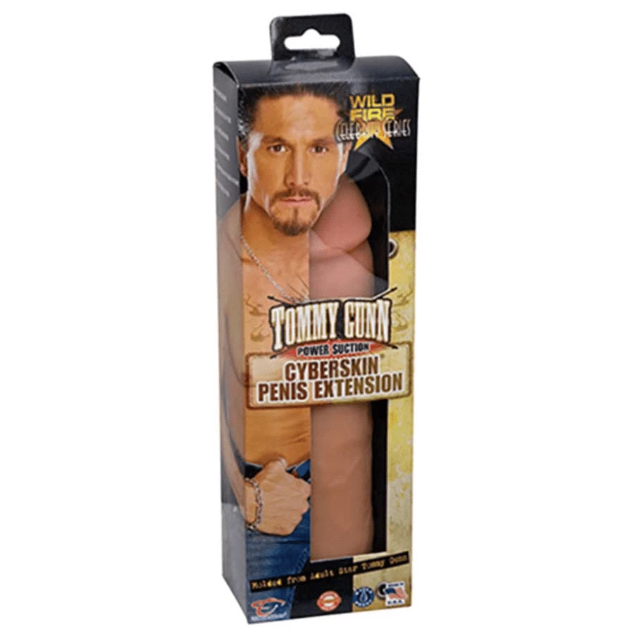 Topco Tommy Gunn Penis Extension Sleeve Tan CyberSkin Cock Sheath 8.5 Inch 11 Topco Tommy Gunn Penis Extension Sleeve Tan CyberSkin Cock Sheath 8.5 Inch