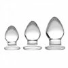 Triplets 3 Piece Clear Glass Anal Plug Trainer Kit By Trinity Vibes 2 Triplets 3 Piece Clear Glass Anal Plug Trainer Kit By Trinity Vibes