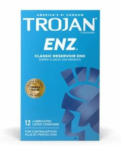 Trojan ENZ Latex Condoms 12 Pack