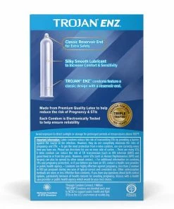 Trojan ENZ Latex Condoms 12 Pack