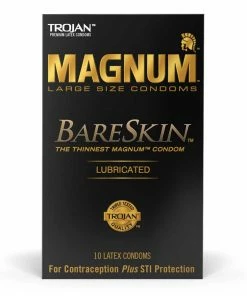 Trojan Magnum BareSkin Ultra Thin Latex Condoms 10 Pack