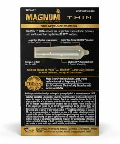 Trojan Magnum Thin Latex Condoms 12 Pack