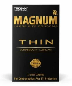 Trojan Magnum Thin Latex Condoms 12 Pack