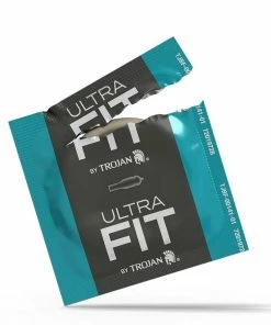 Trojan Ultrafit Sensitive Tip Latex Condoms 10 Pack Prolonging Condoms