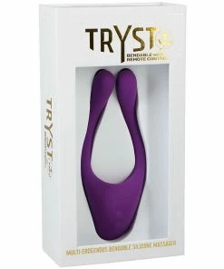 Doc Johnson Tryst V2 Bendable Silicone Massage Ring With Remote Control Cock Rings
