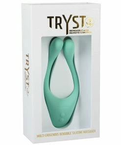 Doc Johnson Tryst V2 Bendable Silicone Massage Ring With Remote Control Cock Rings