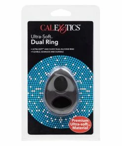The Enhanced Male Ultra Soft Tear Drop Silicone Dual Cock & Ball Ring By Cal Exotics Cock Rings