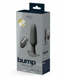 VeDO Bump Plus Rechargeable Vibrating Black Anal Plug 12 VeDO Bump Plus Rechargeable Vibrating Black Anal Plug