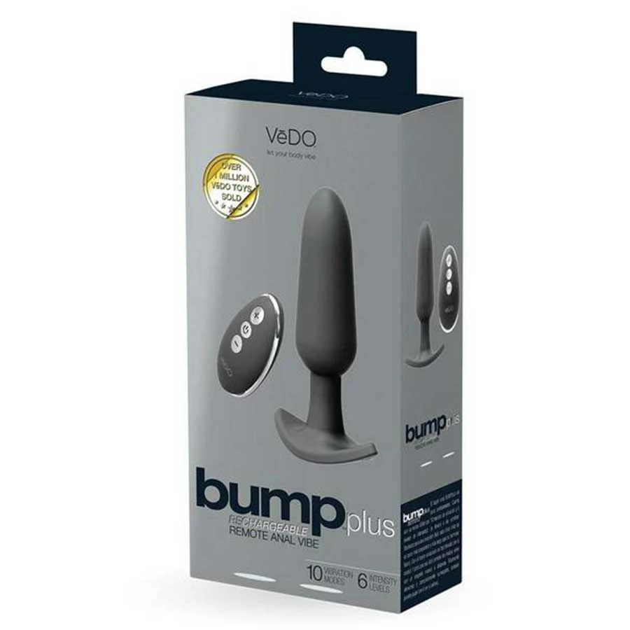 VeDO Bump Plus Rechargeable Vibrating Black Anal Plug 7 VeDO Bump Plus Rechargeable Vibrating Black Anal Plug