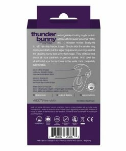 VeDO Thunder 10 Speed Rechargeable Silicone Dual Rabbit C-Ring