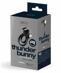 VeDO Thunder 10 Speed Rechargeable Silicone Dual Rabbit C-Ring