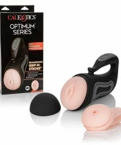 Vibrating 30 Function Realistic Male Masturbator And Waterproof Stroker By Cal Exotics