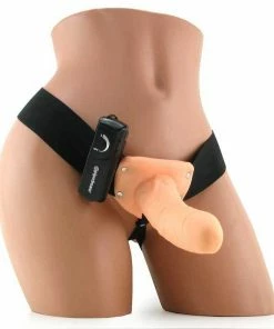 Fetish Fantasy Vibrating Penis Extension Sleeve 6 Inch Hollow Tan Strap On Sheath Sheaths & Sleeves