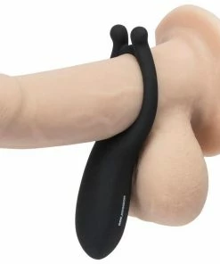 Cock Rings Vibrating Rechargeable Cock Ring By Optimale Black