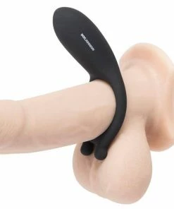 Cock Rings Vibrating Rechargeable Cock Ring By Optimale Black