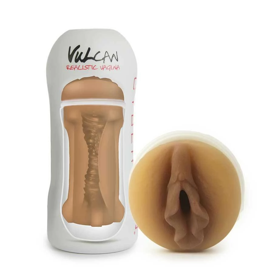 Vulcan Male Masturbator Cup Realistic Mocha Cyberskin Vagina Stroker 3 Vulcan Male Masturbator Cup Realistic Mocha Cyberskin Vagina Stroker