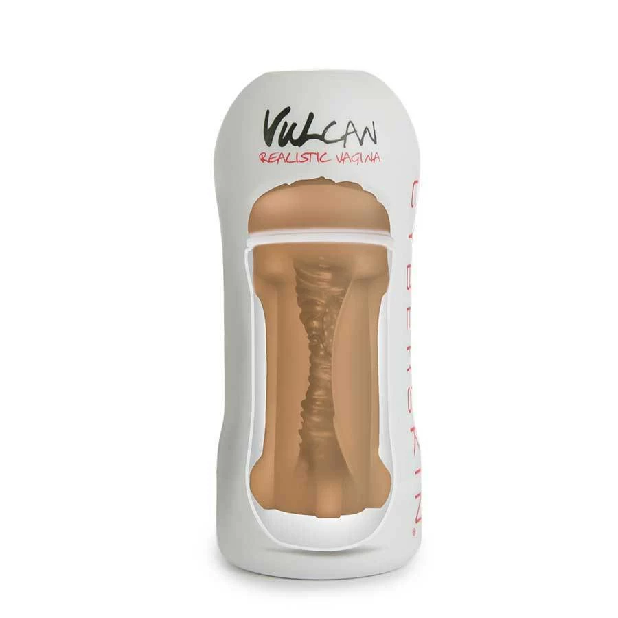 Vulcan Male Masturbator Cup Realistic Mocha Cyberskin Vagina Stroker 6 Vulcan Male Masturbator Cup Realistic Mocha Cyberskin Vagina Stroker
