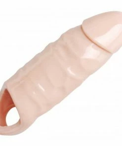 Size Matters XL Thick Natural 6.5 Inch Tan Penis Sleeve & Girth Enhancer Sheaths & Sleeves
