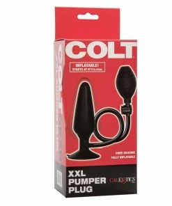 Anal Sex Toys XXL Black Inflatable Pumper Butt Plug By Colt